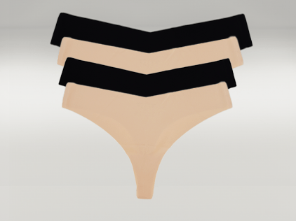 4 Piece Bundle- 2x Covert Thong, 2x Midnight Thong (FINAL SALE)